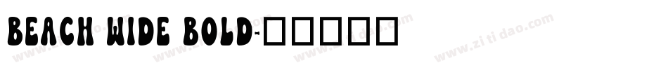 Beach Wide Bold字体转换